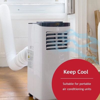 SPARES2GO Vent Hose Extension Kit for Dimplex Portable Air Conditioners ...