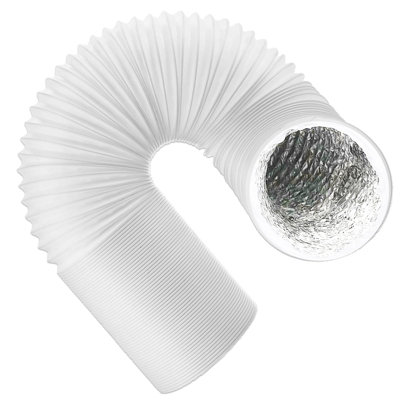 SPARES2GO Vent Hose for AEG Cooker Hood Extractor PVC Aluminium Foil Insulated Duct Outlet Pipe (6" x 2.5m)