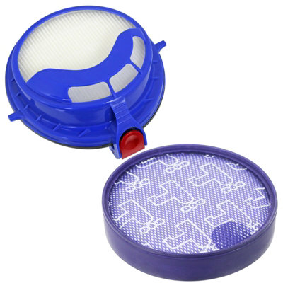 SPARES2GO Washable Pre & Post Motor Allergy HEPA Filter Kit compatible with Dyson DC25 Animal Vacuum Cleaner