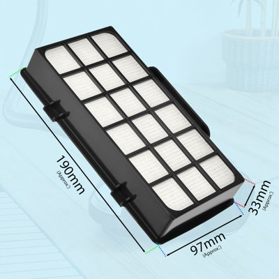 Filtre Aspirateur Rowenta Xtrem Power Filtre Lavable 2 Filtres HEPA Rowenta Silence Force - Rechange Pour RO5762, RO5921, X-Trem Power (ZR002901) Filtre Lavable ZR002901 Filtres Silence Force Compatible