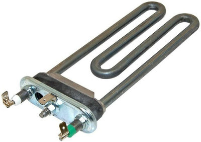 SPARES2GO Water Heater Element + NTC Sensor Thermistor compatible with Hotpoint Washing Machine (1700W)