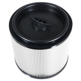 SPARES2GO Wet & Dry Cartridge Filter compatible with Wickes 215735 288557 20L 1250W Vacuum Cleaner
