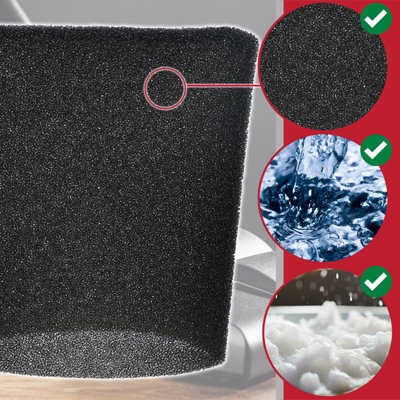 Foam Cartridge Filter Sleeve For Screwfix Titan Ttb350 Ttb351 Ttb430 Ttb341 X 4 1 21225 P