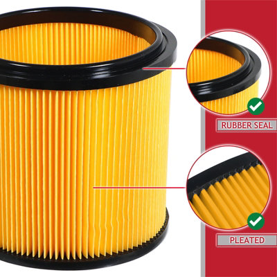 MisterVac Filtro Di Ricambio Per Aspirapolvere Parkside PNTS 1300 D3 – Cartuccia Alta Qualità