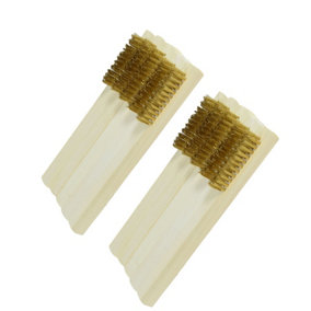Spark Plug Electrical Terminal Brass Wooden Brush Cleaner Cleaning 10 Pack