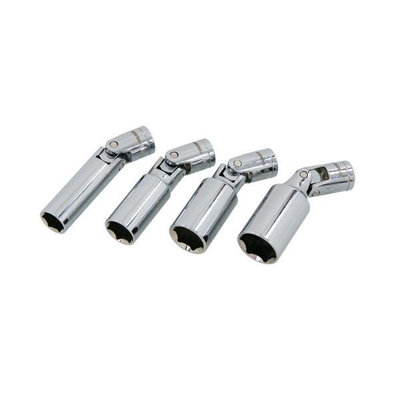 Neilsen 2pc 3/8" Drive Spark Plug Socket Set - 16mm & 21mm Metric, Chrome