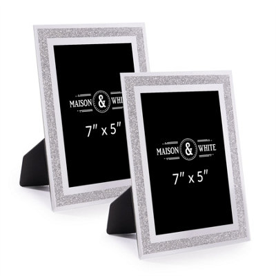 Sparkle Glass Photo Frame 7" x 5" - Set of 2
