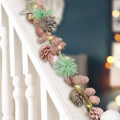 Cedar Cone Garland with Glitter – Hester & Cook