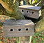 Sparrow Colony Terrace Wooden Nesting Boxes (Set of 2)