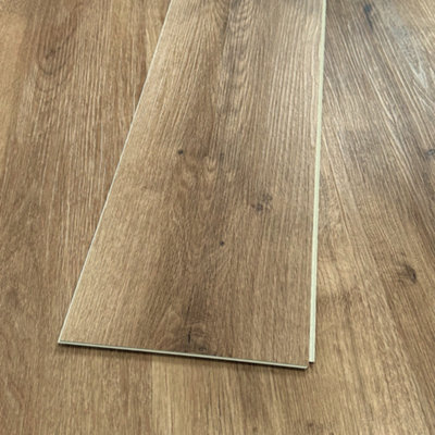 SPC Click Flooring Composite Plank Flooring - Underlay Installed - Golden French Oak - 2.193m2 Pack