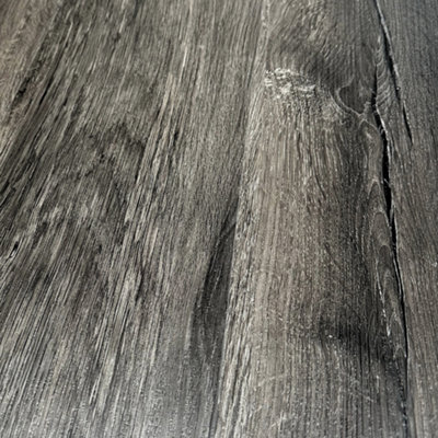 SPC Click Flooring Composite Plank Flooring - Underlay Installed - Graphite Black Oak Plank Style 2.193m2 Pack