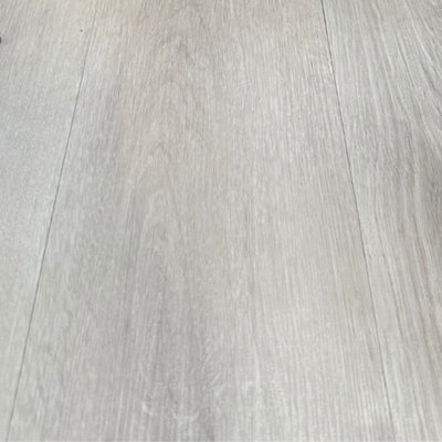 SPC Click Flooring Composite Plank Flooring - Underlay Installed - Grey-Pewter Oak Plank Style 2.193m2 Pack