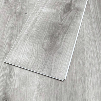 SPC Click Flooring Composite Plank Flooring - Underlay Installed - Titan Grey Oak - 2.193m2 Pack