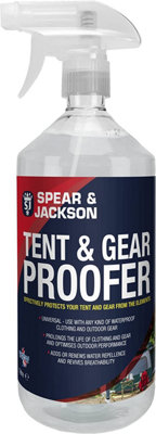 Spear and Jackson Tent and Gear Waterproofing Protector spray 1L