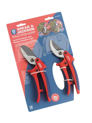 Spear & Jackson CUTTINGSET1K tandstuksnoeischaar en slijper uit de Kew Gardens-collectie
