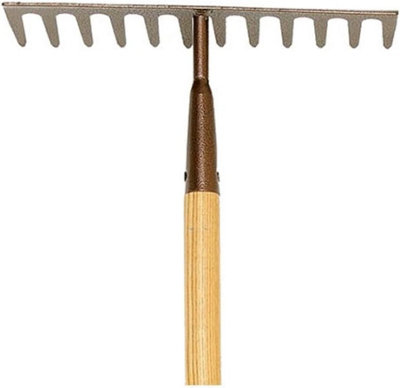 Spear & Jackson Elements Heavy Duty Soil Rake Carbon Steel Head Ergonomic Handle