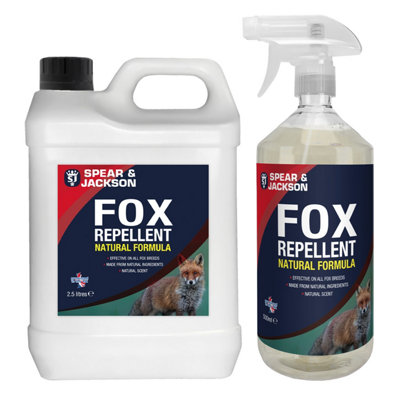 Spear & Jackson Fox Repellent 2.5L plus 500ml Trigger Spray - Multi Pack