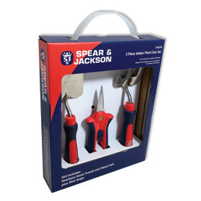 Spear & Jackson IPC3PS Indoor Plant Care 3-Piece Hand Tool Gift Set (Trowel, Weed Fork, Snips)