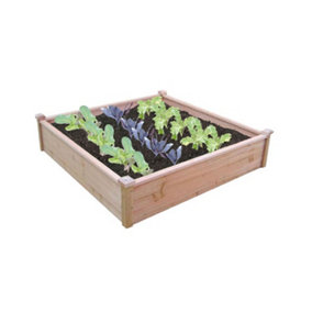 Spear & Jackson RAISEDBED1 Wooden Raised Bed Garden Planter for Herbs, Vegetables, Flowers, Plants (1200 x 300mm)
