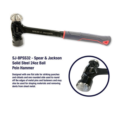 Spear & Jackson SJ-BPSS32 32oz Ball Pein Hammer