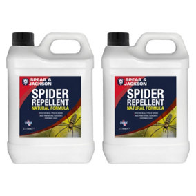 Spear & Jackson Spider Repellent 2 x 2.5L with Long Hose Trigger