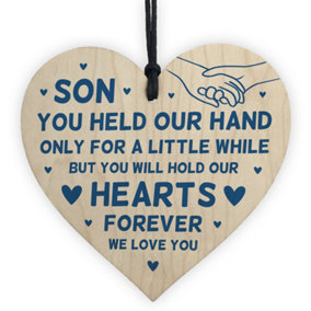 Special Son Gifts From Dad Mum Birthday Gift Wood Heart Gift For Him Thank You