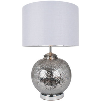 Specter 55cm Silver Glass Table Lamp