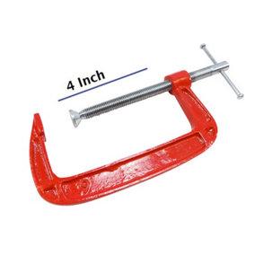 Spectre G-Clamp 100mm 4 inch Malleable Iron Welding Support Woodworking G-Cramp