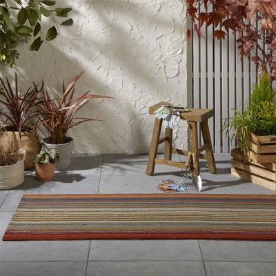 Spectro Stripes indoor outdoor Runner 442103 Multi by Harlequin - 60x200cm