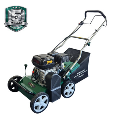 Spectrum KT400-3 Pro 3-in-1 Petrol Lawn Scarifier, Aerator & Sweeper ...