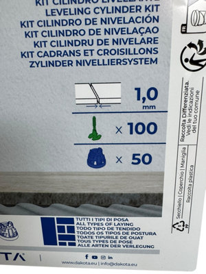 Speed Level Kit - 100 disposable linear screws and 50 leveling ...