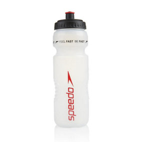 Speedo 800ml Water Bottle Clear/Black (One Size)