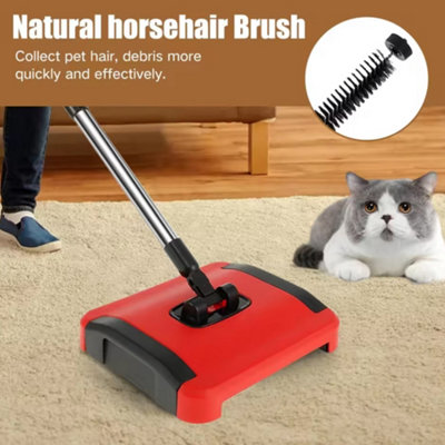 Speedsweep Carpet Sweeper, Manual with Wide Cleaning Path