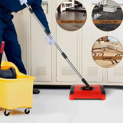Speedsweep Carpet Sweeper, Manual with Wide Cleaning Path
