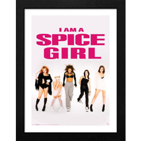 Spice Girls Canapé Rose  30 x 40cm Framed Collector Print