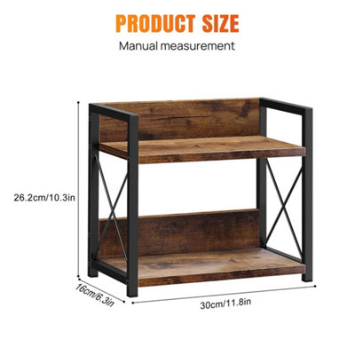 Spice Rack 2 Tier Herb Jar Free Standing Kitchen Storage