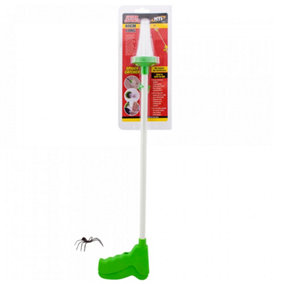 Spider Catcher - Humane Fun Friendly Insects Bugs 2ft Reach Home Grabber Trap Home Office Bedroom