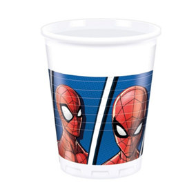 Spider-Man 200ml Party Cup (Pack of 8) White/Blue/Red (One Size)