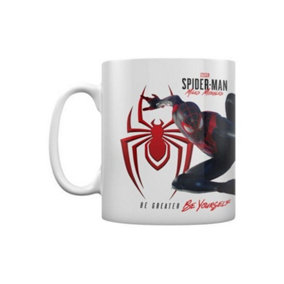 Spider-Man Iconic Jump Miles Morales Mug White/Black/Red (One Size)