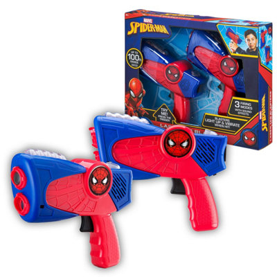 SPIDER MAN MARVEL LASER TAG BLASTERS WITH SOUND EFFECTS AND LIGHTS DIY at B&Q