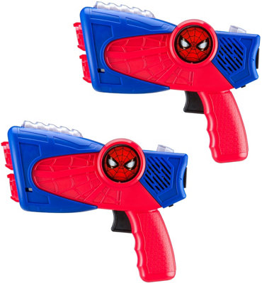 SPIDER MAN MARVEL LASER TAG BLASTERS WITH SOUND EFFECTS AND LIGHTS