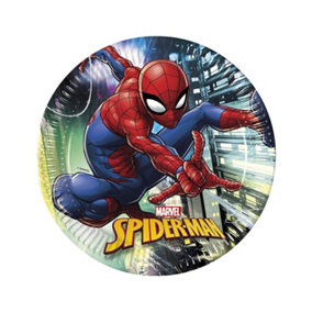 Spider-Man Paper Party Plates (Pack of 8) Multicoloured (One Size)