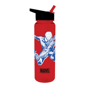 Spider-Man Sling Plastic Water Bottle Red/White/Black (One Size)