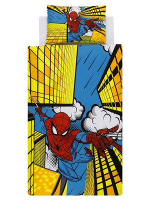 Marvel Spiderman Duvet Cover And Pillowcase Set For Single