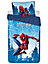 Spiderman Blue 100% Cotton Single Duvet Cover Set - European Size