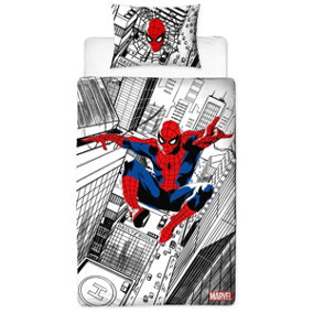 Spiderman Single Duvet Cover and Pillowcase Set