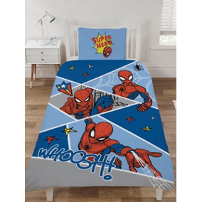 Spiderman Whoosh Single 100% Cotton Duvet Cover Set