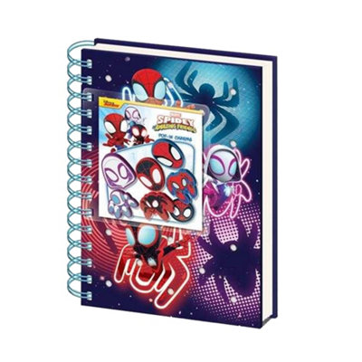 Spidey And His Amazing Friends Glow Silicone A5 Notebook Multicoloured ...