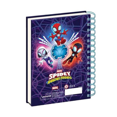 Spidey And His Amazing Friends Glow Silicone A5 Notebook Multicoloured ...