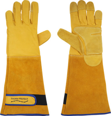 Spike Thorn Protect Gauntlets-Gold-Size 11